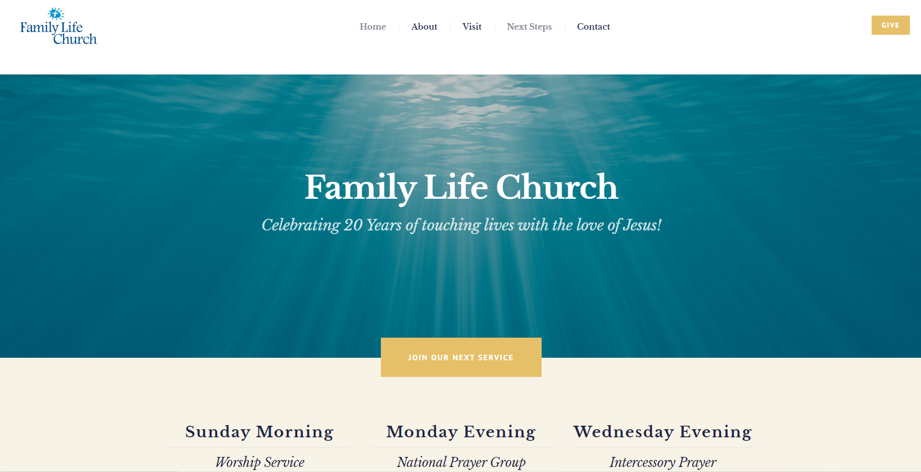 Digital Dumpling Design | Family Life Church Website